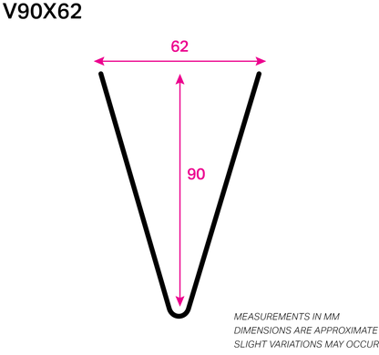 90MM x 62MM NYLON-COATED V-WIRE