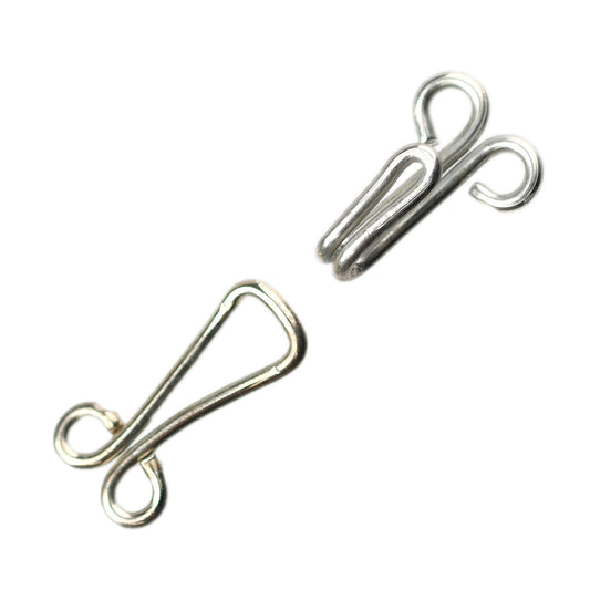 EXTRA-LARGE HOOKS & EYES SILVER