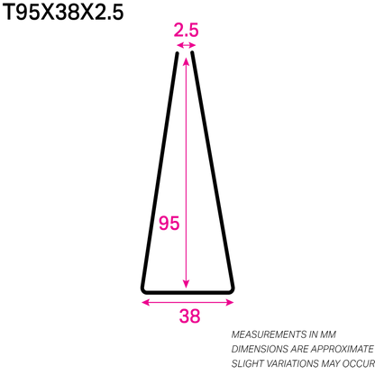 95MM x 38MM NYLON-COATED TRIANGLE-WIRE