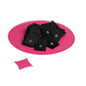 WOVEN SIZE LABEL SIZES 0 - 20 WHITE TEXT ON SATIN BLACK PACK 100