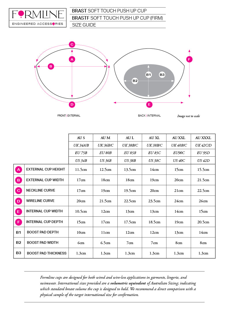 FIRM SOFT-TOUCH PUSH UP BRA CUP NEUTRAL (NUDE)