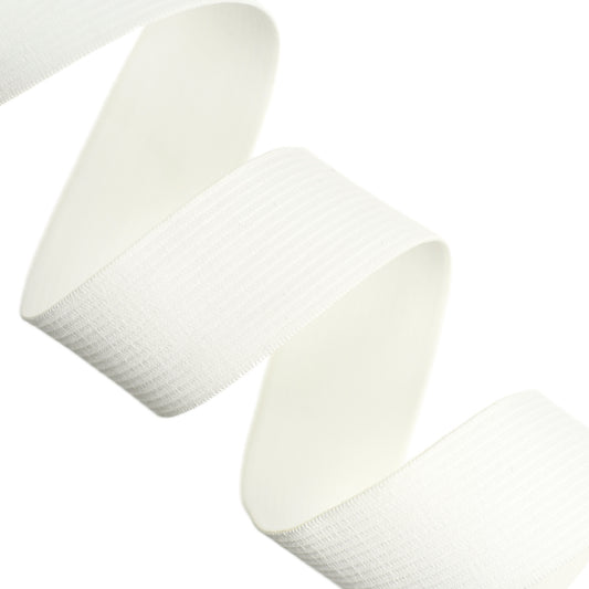 SOFT FORMLINE WOVEN ELASTIC WHITE