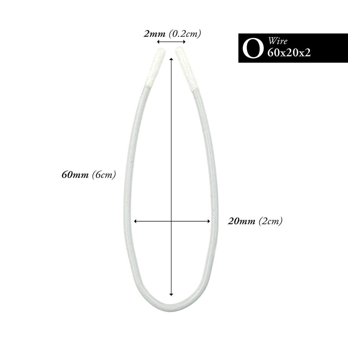 60MM x 20MM NYLON-COATED OVAL WIRE