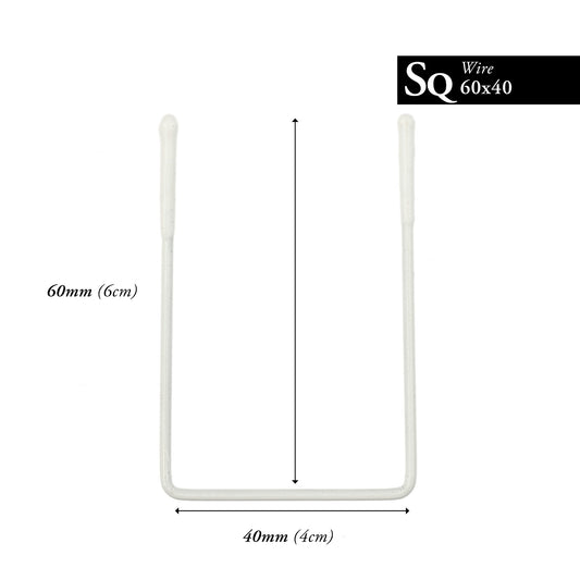 60MM x 40MM NYLON-COATED SQUARE-WIRE