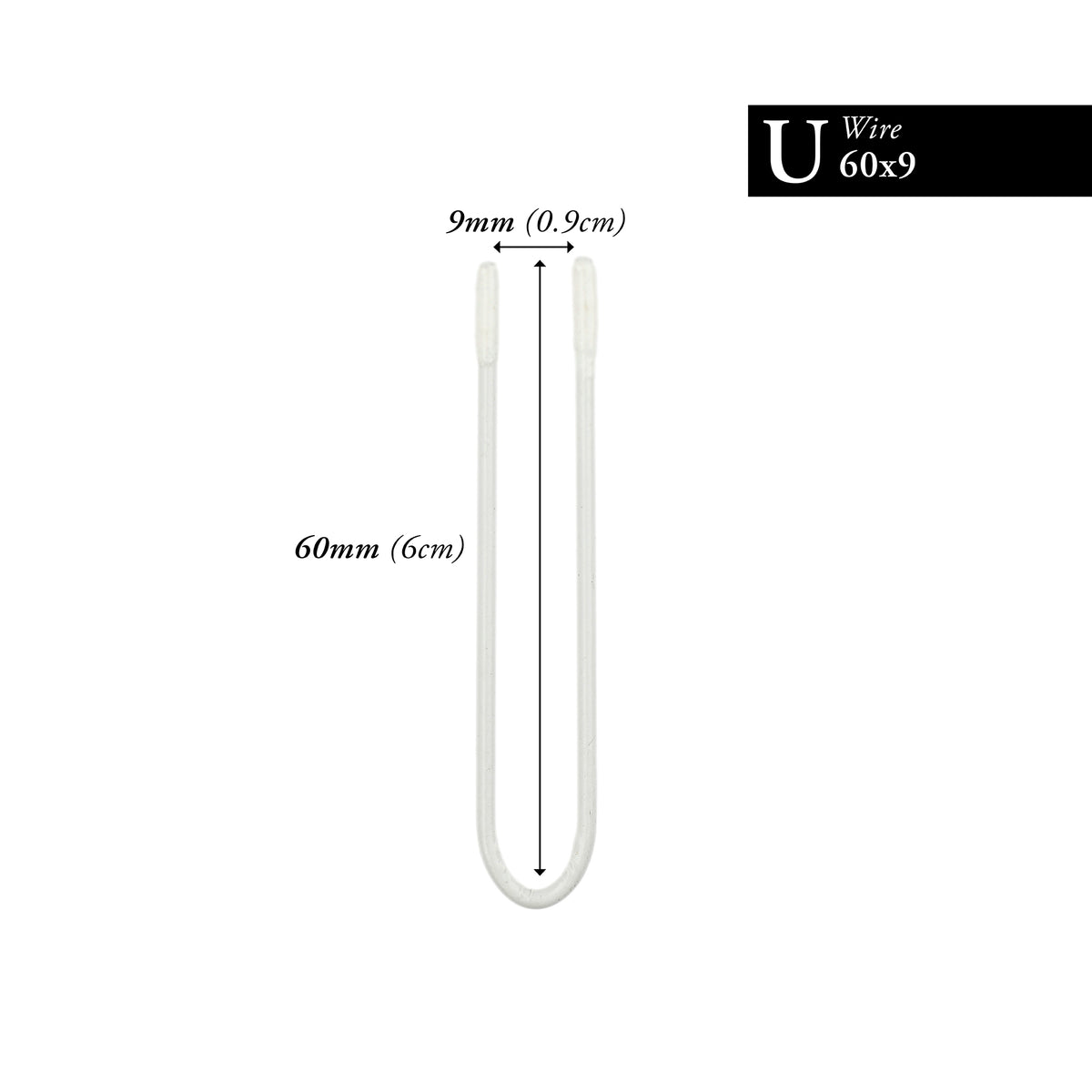 60MM x 9MM NYLON-COATED U-WIRE