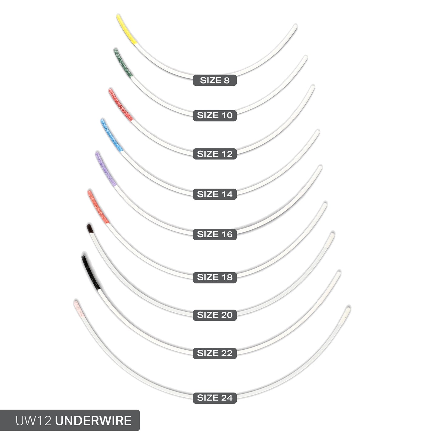 STYLE 12 NYLON-COATED UNDERWIRES