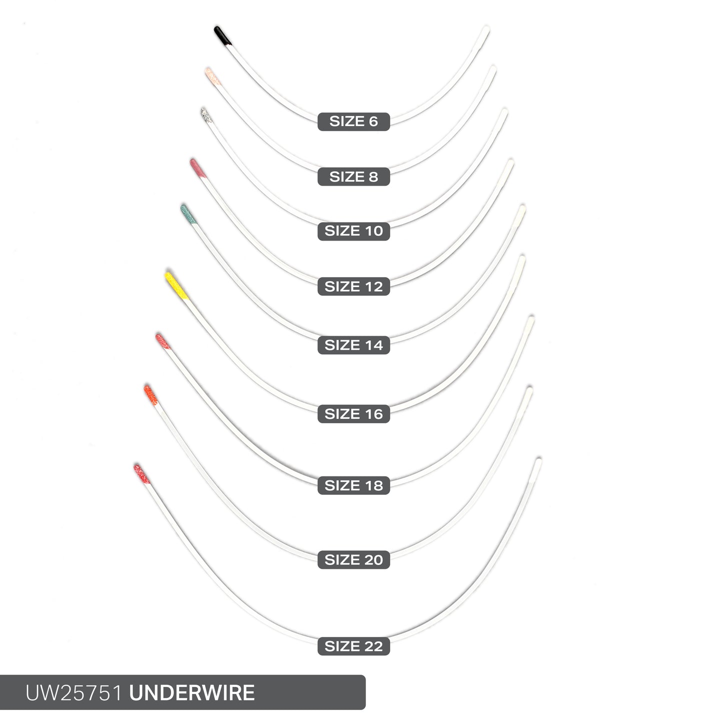 STYLE 25751 NYLON-COATED UNDERWIRES