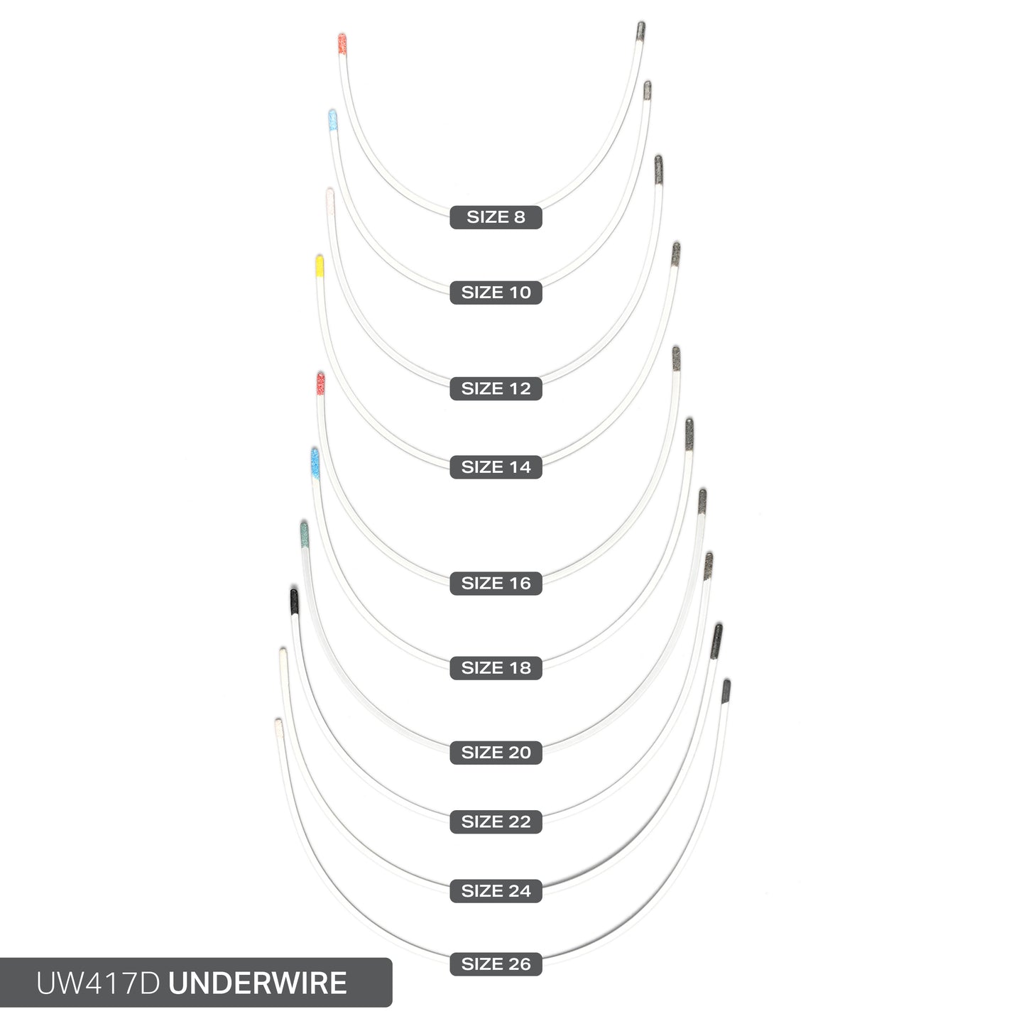STYLE 417 UNIVERSAL NYLON-COATED UNDERWIRES