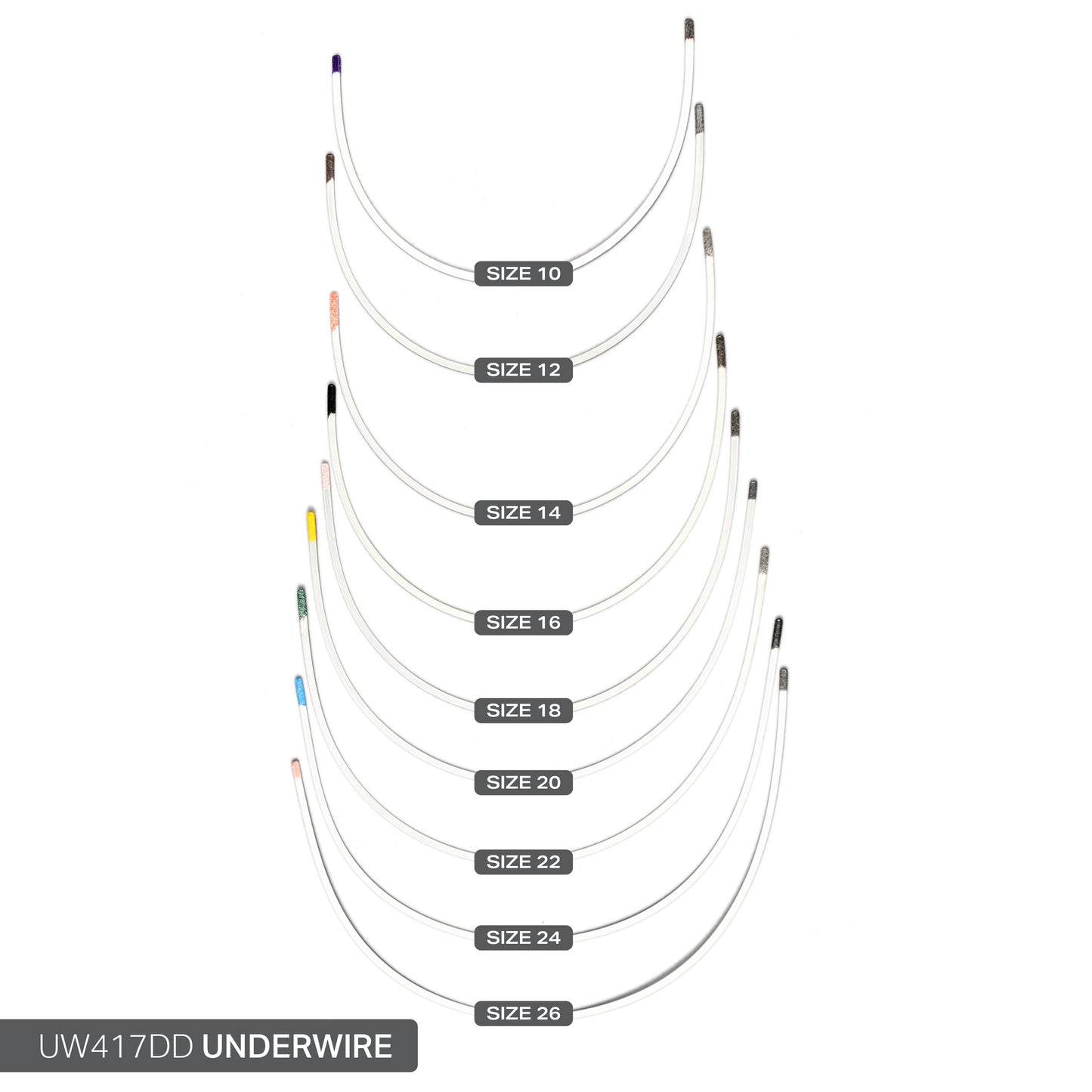 STYLE 417 UNIVERSAL NYLON-COATED UNDERWIRES