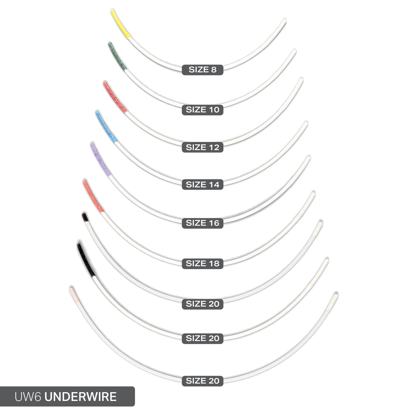 STYLE 6 NYLON-COATED UNDERWIRES
