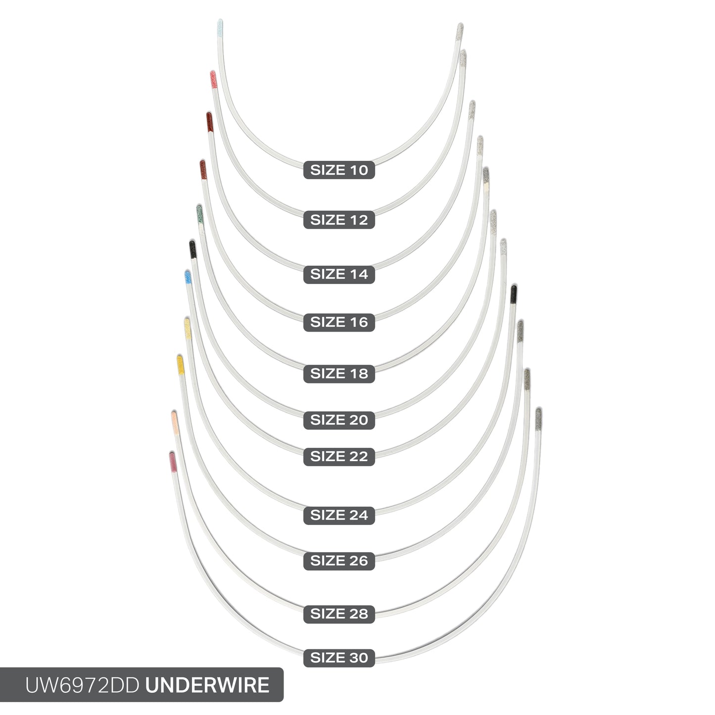 STYLE 6972 NYLON-COATED UNDERWIRES
