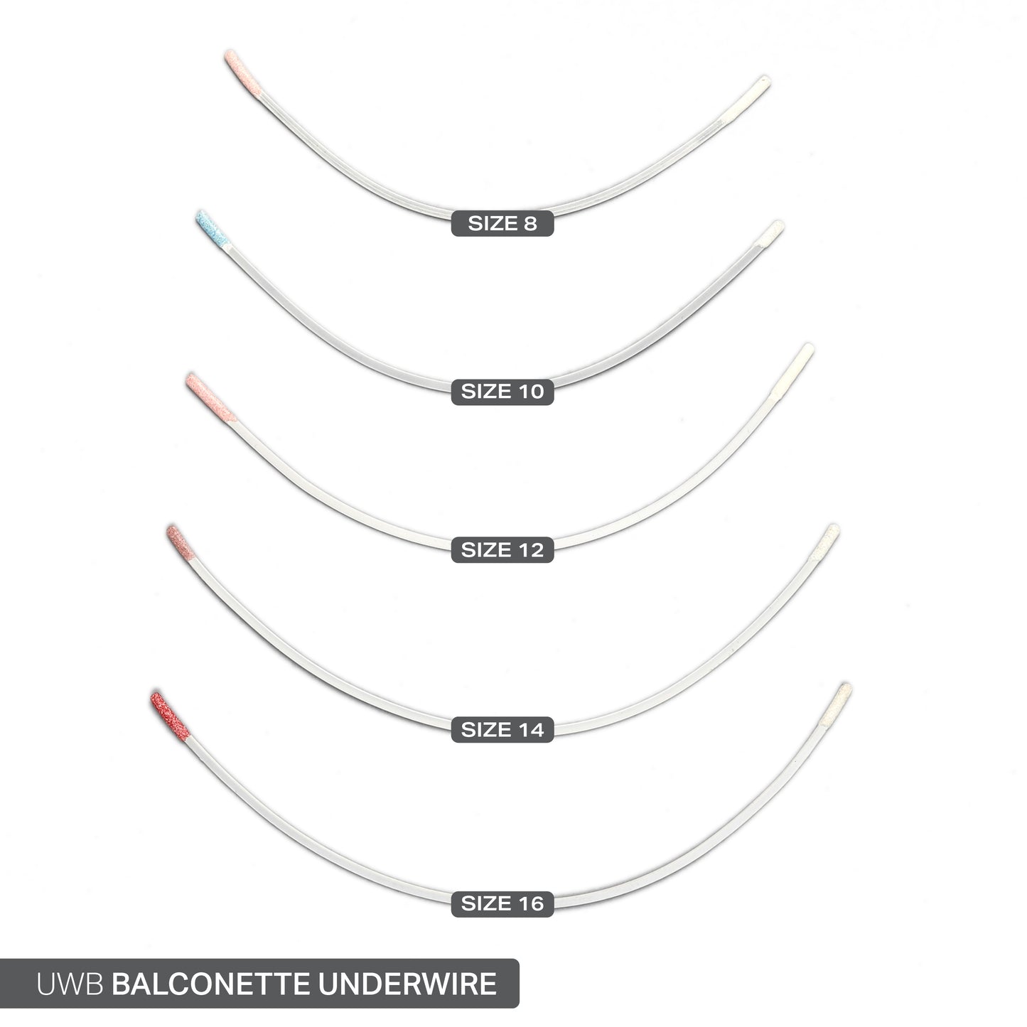 STYLE B NYLON-COATED UNDERWIRES