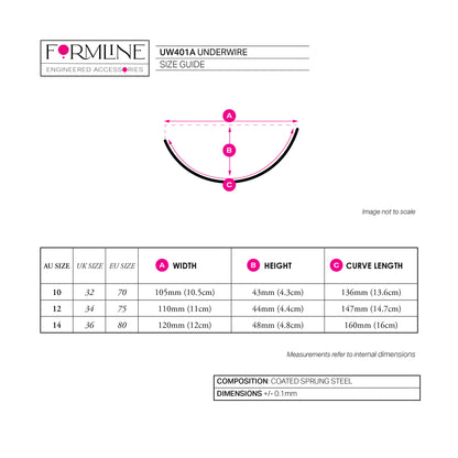 STYLE UW401 COATED UNDERWIRE 'A'