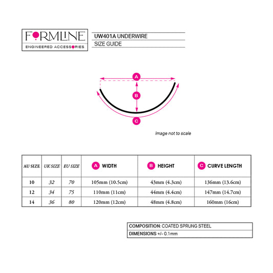 STYLE UW401 COATED UNDERWIRE 'A'