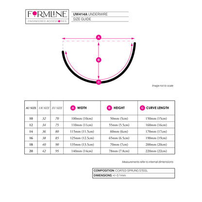 STYLE UW414 COATED UNDERWIRE 'A'