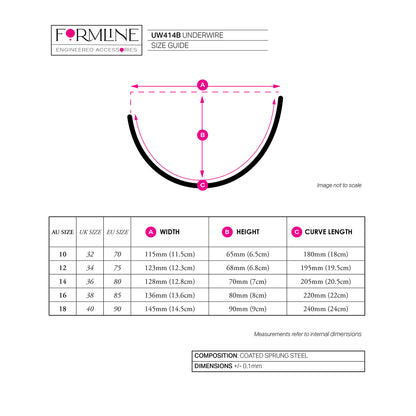 STYLE UW414 COATED UNDERWIRE 'B'