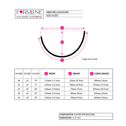 STYLE UW414 COATED UNDERWIRE 'B'