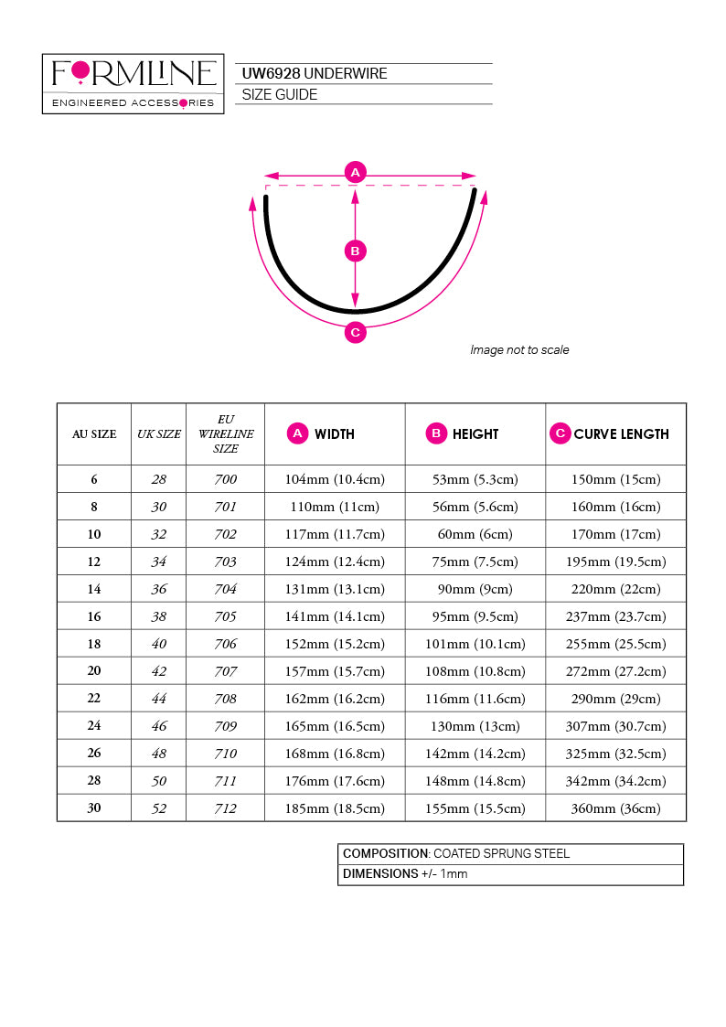 STYLE 6928 NYLON-COATED UNDERWIRES