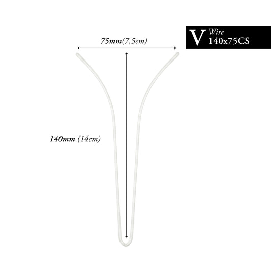 140MM x 75MM NYLON-COATED CURVED V-WIRE
