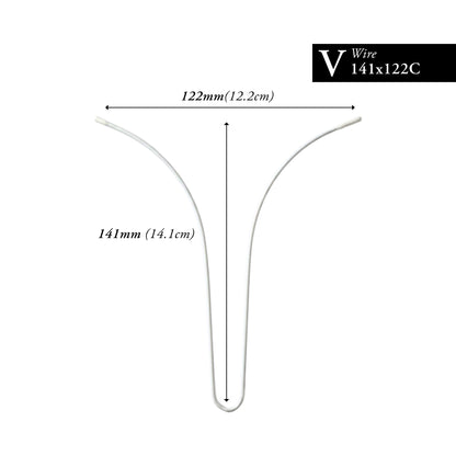 141MM x 122MM NYLON-COATED CURVED V-WIRE