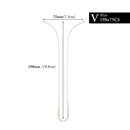 198MM x 75MM NYLON-COATED CURVED V-WIRE