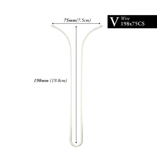 198MM x 75MM NYLON-COATED CURVED V-WIRE
