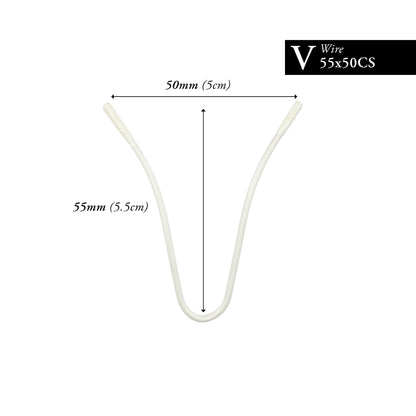 55MM x 50MM NYLON-COATED CURVED V-WIRE