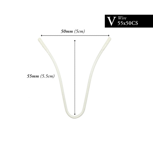 55MM x 50MM NYLON-COATED CURVED V-WIRE