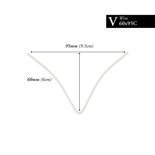 60MM x 95MM NYLON-COATED CURVED V-WIRE