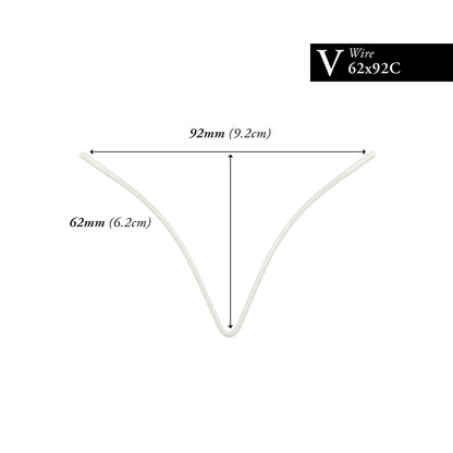 62MM x 92MM NYLON-COATED CURVED V-WIRE