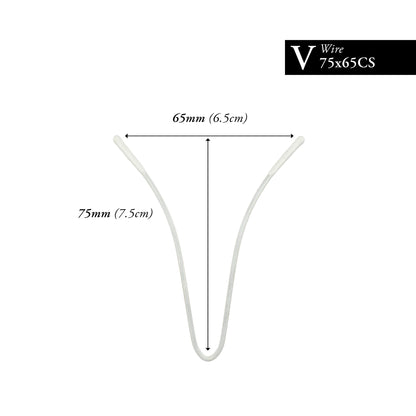 75MM x 65MM NYLON-COATED CURVED V-WIRE