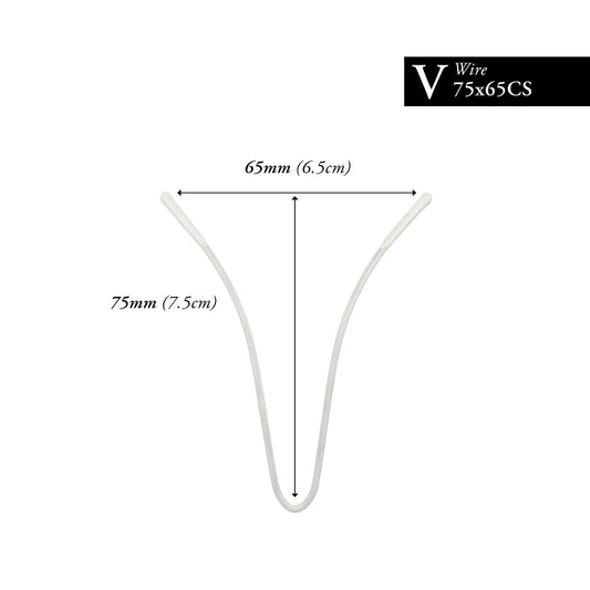 75MM x 65MM NYLON-COATED CURVED V-WIRE