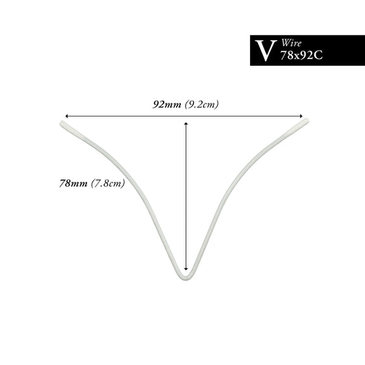 78MM x 92MM NYLON-COATED CURVED V-WIRE
