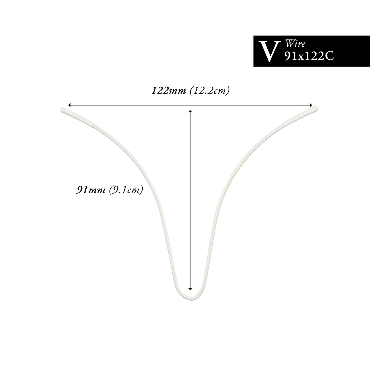 91MM x 122MM NYLON-COATED CURVED V-WIRE