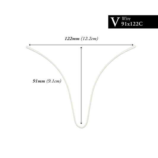 91MM x 122MM NYLON-COATED CURVED V-WIRE