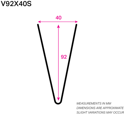 92MM x 40MM NYLON-COATED V-WIRE