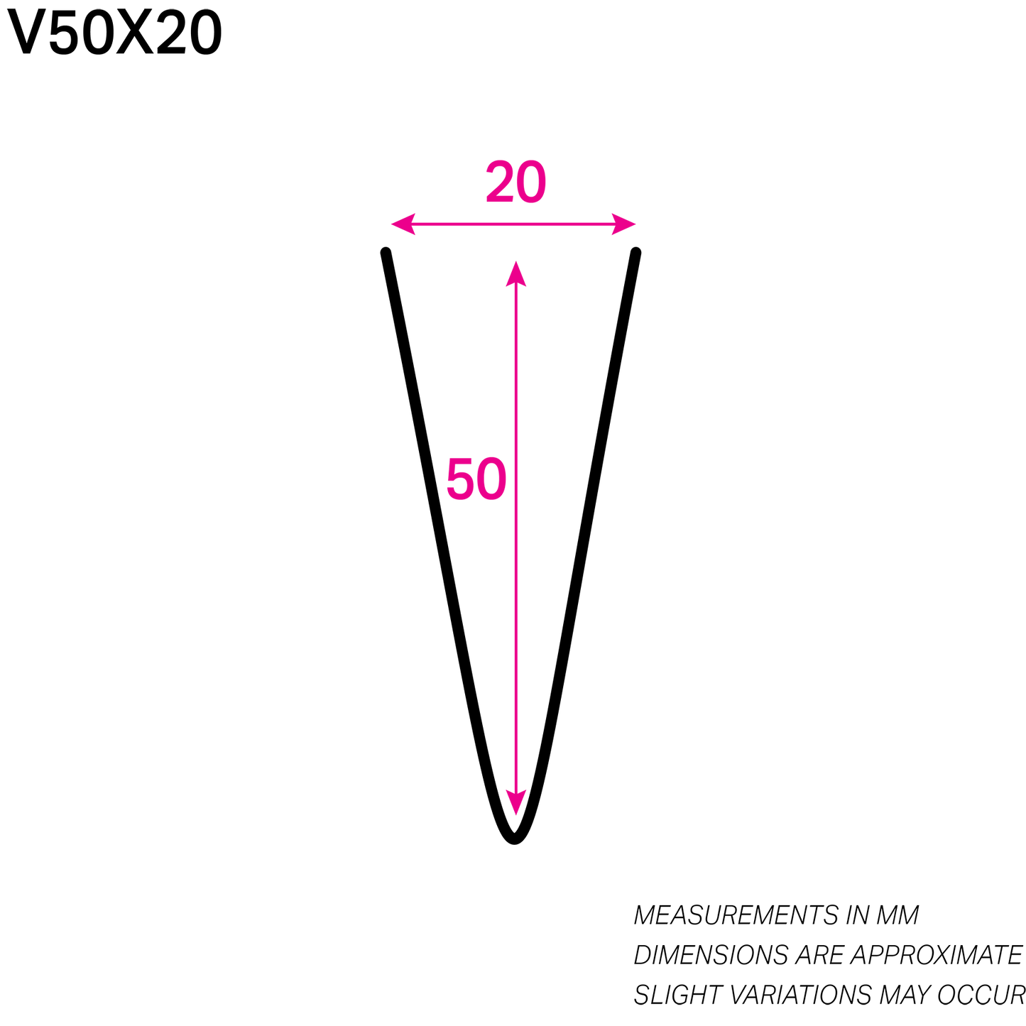 50MM x 20MM NYLON-COATED V-WIRE