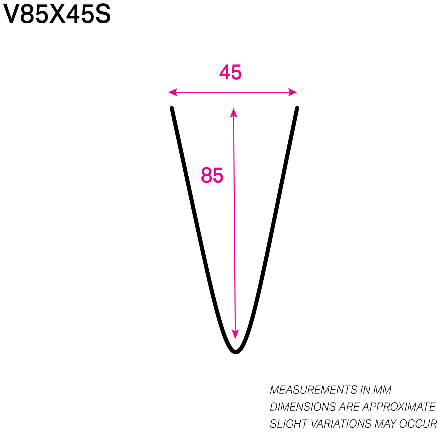 85MM x 45MM NYLON-COATED V-WIRE