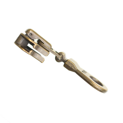 DONUT-DROP SLIDER FOR YKK METAL ZIPS - ANTIQUE GOLD