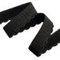 FORMLINE SCALLOPED PLUSH ELASTIC BLACK