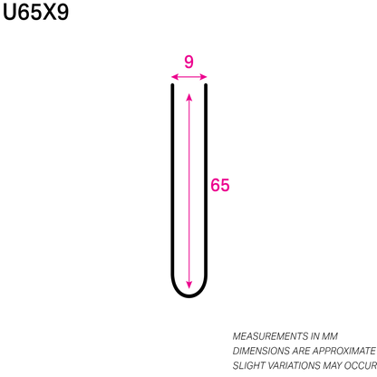 65MM x 9MM NYLON-COATED U-WIRE