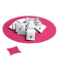 WOVEN SIZE LABEL SIZES 0 - 20 BLACK TEXT ON SATIN WHITE PACK 100