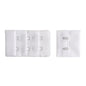 2-HOOK/ 3-ROW 10MM PLUSH BRA HOOK & EYE BACK WHITE