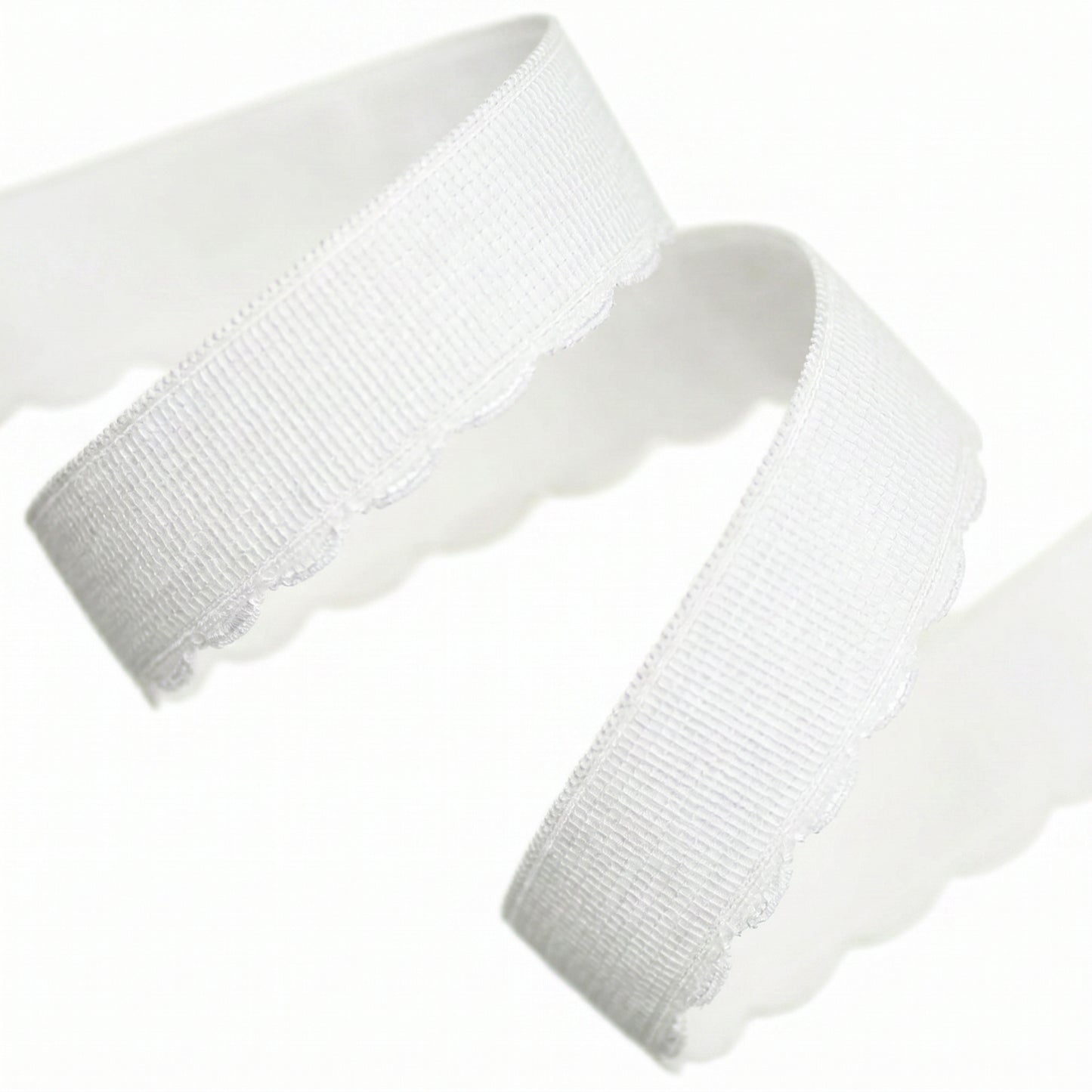 FORMLINE SCALLOPED PLUSH ELASTIC WHITE
