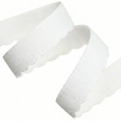 FORMLINE SCALLOPED PLUSH ELASTIC WHITE