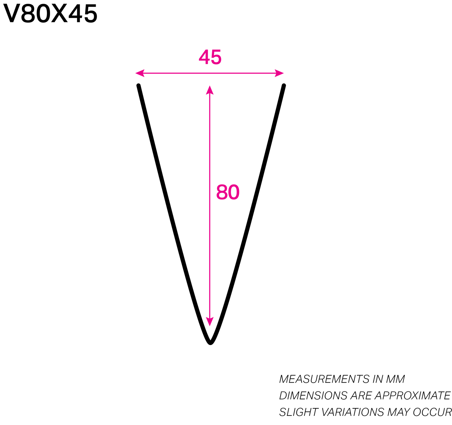 80MM x 45MM NYLON-COATED V-WIRE