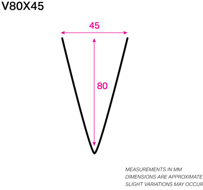 80MM x 45MM NYLON-COATED V-WIRE