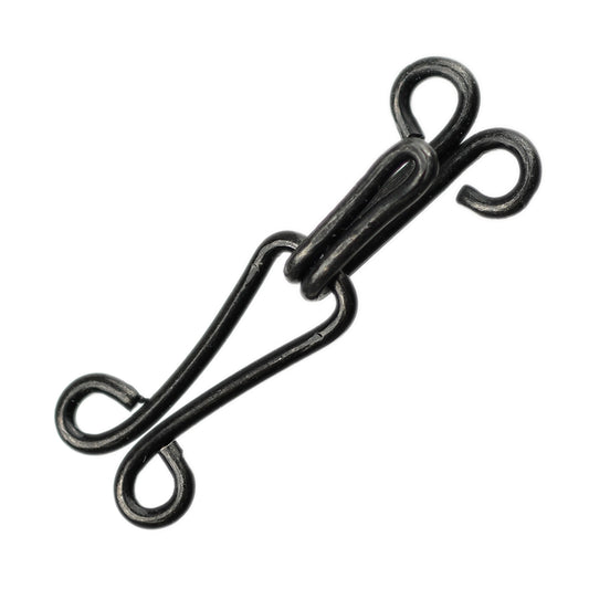 EXTRA-LARGE HOOKS & EYES BLACK