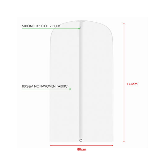 175CM FABRIC ZIPPED GARMENT BAG
