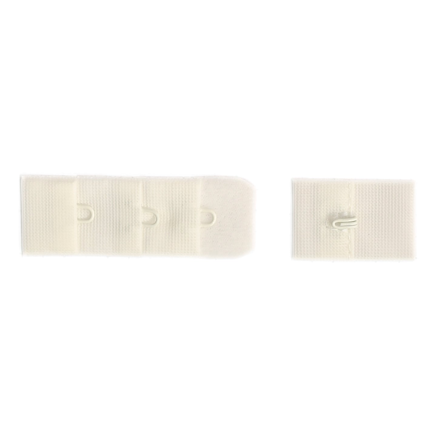 1-HOOK/ 3-ROW PLUSH BRA HOOK & EYE BACK IVORY